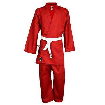 Deluxe 9oz Karate Polycotton Uniform : Red Adults
