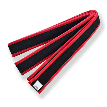 Deluxe Master/Instructor Black Belt With Red Trim  - CLEARANCE