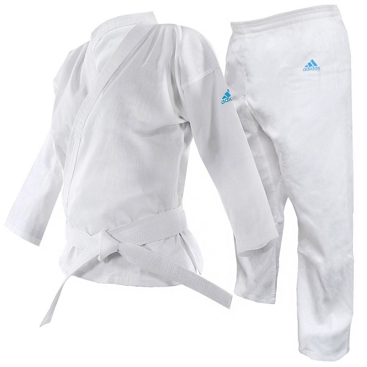 Adidas Adistart Kids Polycotton Karate Uniform 7oz - White