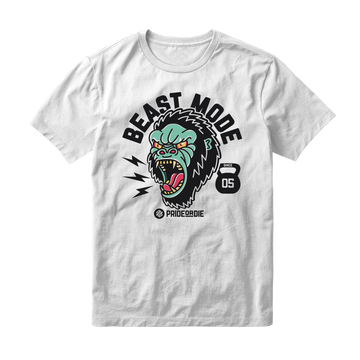 Pride or Die Beast Mode T Shirt - White