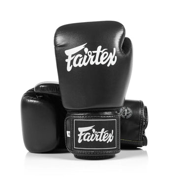 Fairtex BGV1C Black Universal Microfibre Boxing Gloves