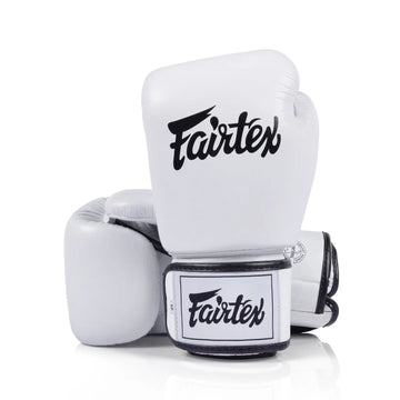 Fairtex BGV1C White Universal Microfibre Boxing Gloves