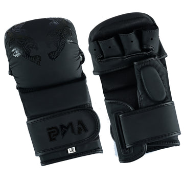 Playwell MMA "Twin tiger" 7oz Sparring Gloves - Black
