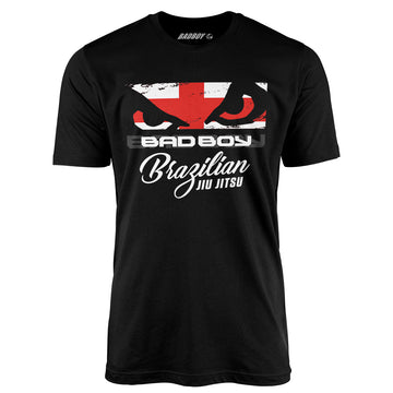 Bad Boy Uk Flag Jiu Jitsu Fighter T Shirt - Black