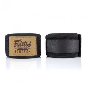 Fairtex Black Mesh Hand Wraps  - 4.5M