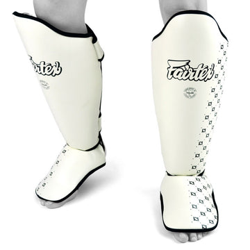 Fairtex SP5 Muay Thai Shin Pads - White