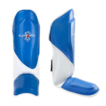 Playwell "K1 Series" Muay Thai Leather Shin Instep Guards