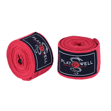 Boxing Elasticated Cotton Maroon  Hand Wraps  - 5M