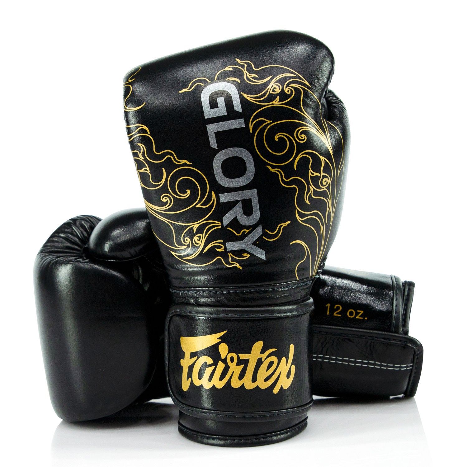 Fairtex BGVG3 X Glory Leather Black Boxing Gloves  - NEW