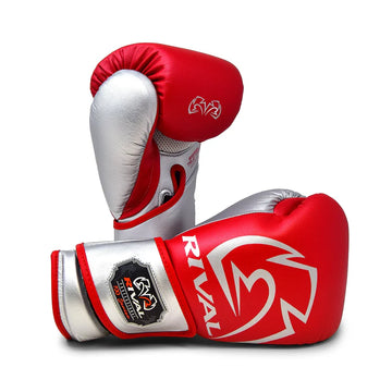 Rival RB100 Professional Bag Gloves  - Red/Silver