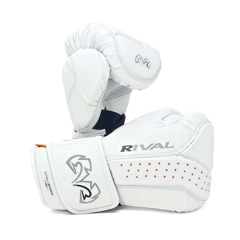 Rival Boxing RB10 Intelli Shock Bag Gloves - White