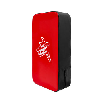 Muay Thai Beginners Kick Pad Black/Red  - Single