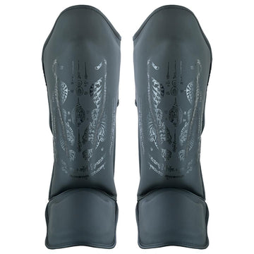 Pro MMA Stand Up Muay Thai Twin Tiger Shin Instep Guards