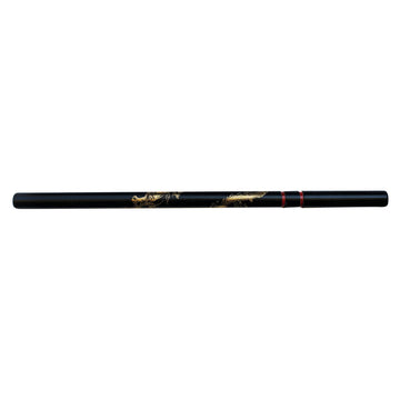 Deluxe Escrima Stick Black Oak With Gold Dragon