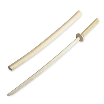 Aikido Wooden Bokken With Scabbard - White Oak