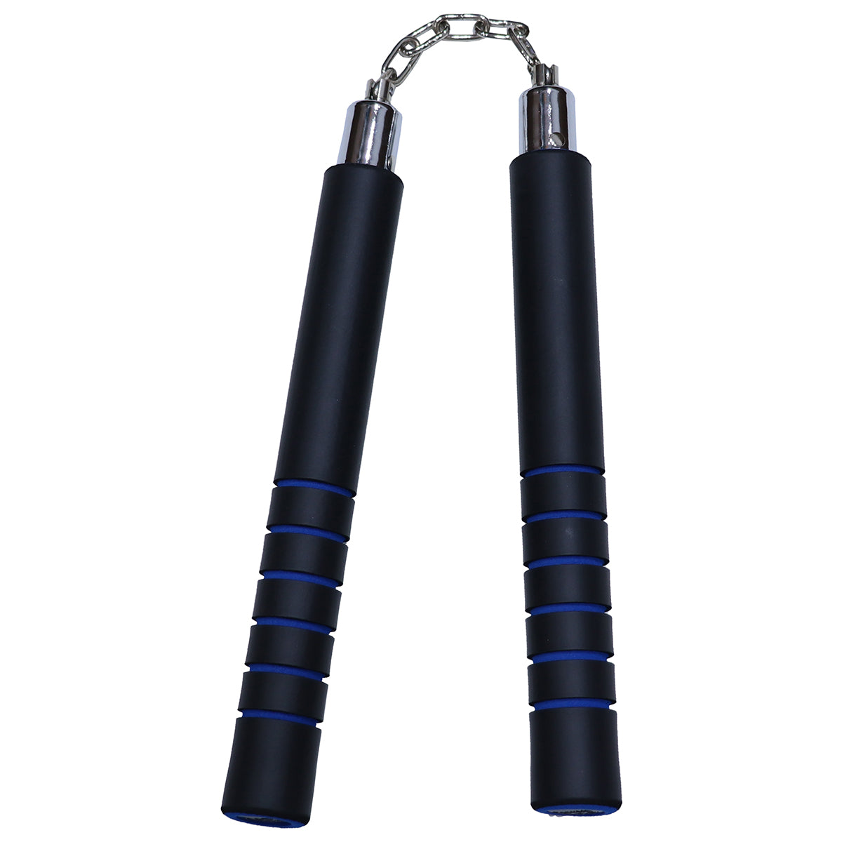 NR-028: Foam Nunchaku Chain With Grip : Blue grips  ( E118)