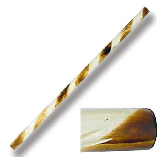 Escrima Stick White Wax Spiral Pattern