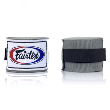 Fairtex Grey Traditional Elastic Stretch Hand Wraps  - 4.5M