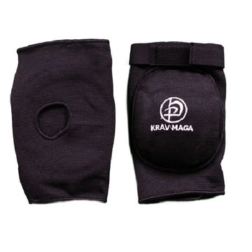 Krav Maga Black Deluxe  Padded Elbow Pads - Adjustable Strap