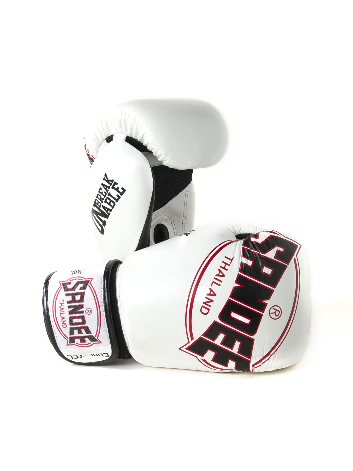 Sandee Leather Cool Tech Muay Thai Boxing Gloves  - White