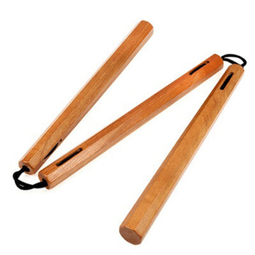 Three Sectional Wooden Octagonal Nunchaku - 14 Inches