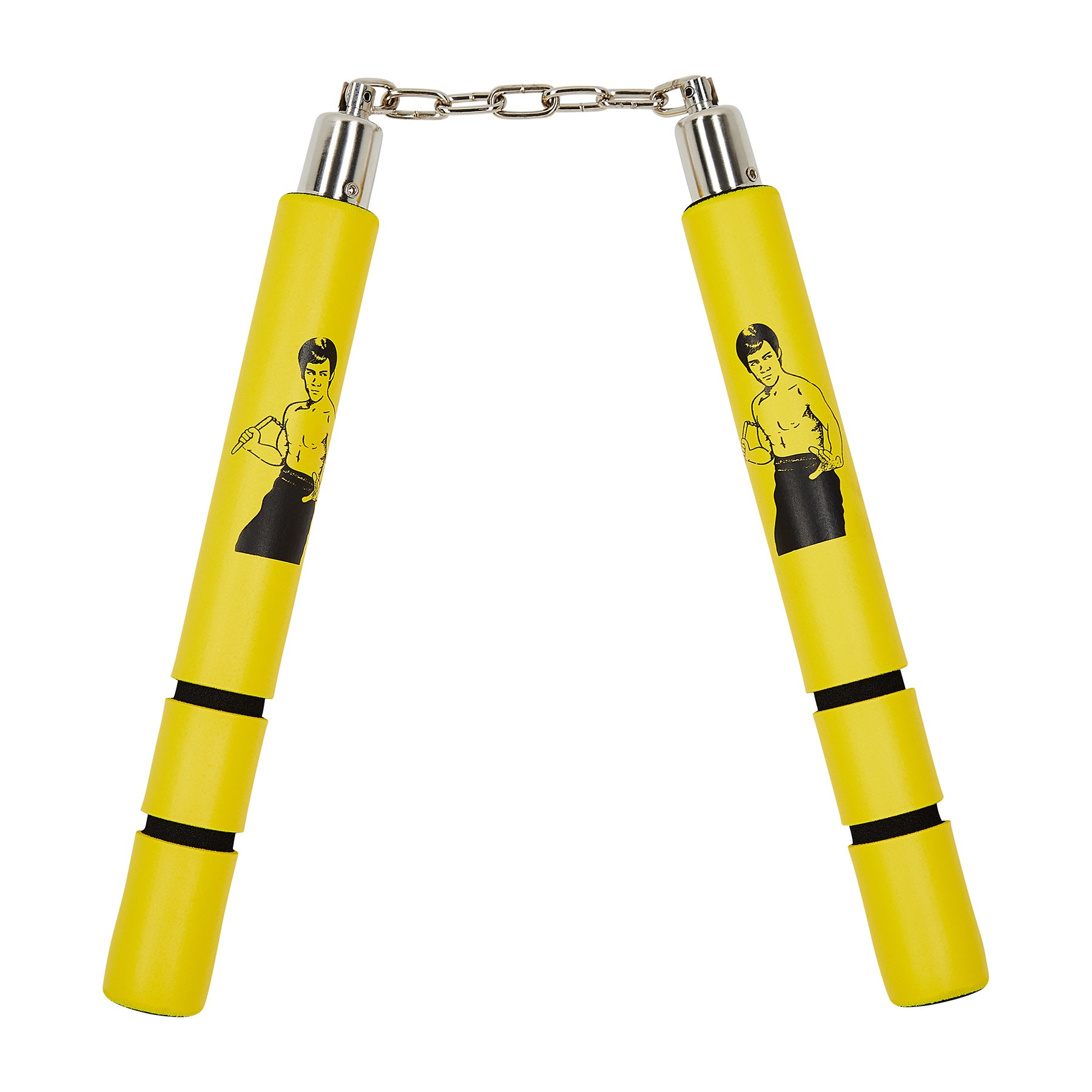 NR-020: Game Of Death Yellow Bruce Lee Foam Nunchucks BB